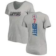 Amir Coffey Women's Los Angeles Clippers Ash Backer T-Shirt