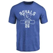 Amos Otis Kansas City Royals Base Runner Tri-Blend T-Shirt - Royal