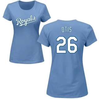 Amos Otis Women's Kansas City Royals Name & Number T-Shirt - Light Blue