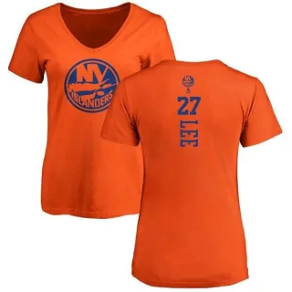 Anders Lee Women's New York Islanders One Color Backer T-Shirt - Orange