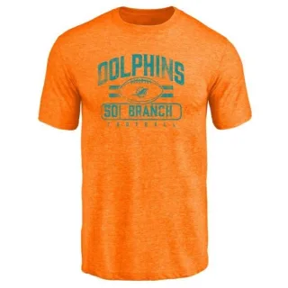 Andre Branch Miami Dolphins Flanker Tri-Blend T-Shirt - Orange