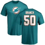 Andre Branch Miami Dolphins Name & Number Logo T-Shirt - Aqua