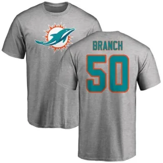 Andre Branch Miami Dolphins Name & Number Logo T-Shirt - Ash