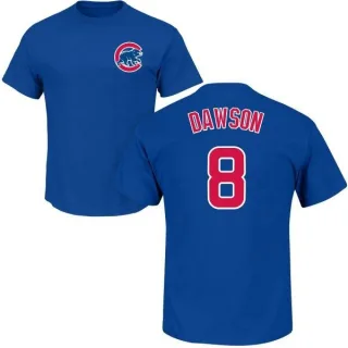 Andre Dawson Chicago Cubs Name & Number T-Shirt - Royal