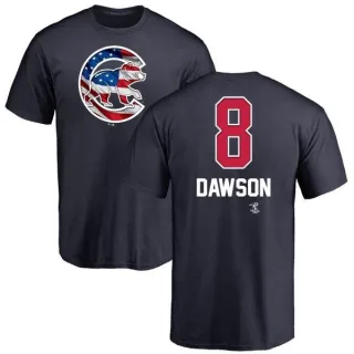 Andre Dawson Chicago Cubs Name and Number Banner Wave T-Shirt - Navy