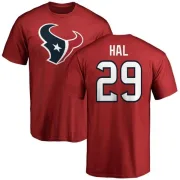 Andre Hal Houston Texans Name & Number Logo T-Shirt - Red