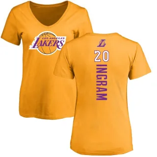 Andre Ingram Women's Los Angeles Lakers Gold Backer T-Shirt