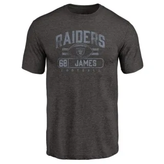 Andre James Oakland Raiders Flanker Tri-Blend T-Shirt - Black