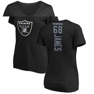 Andre James Women's Oakland Raiders Backer Slim Fit T-Shirt - Black