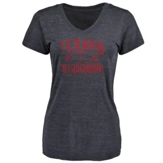 Andre Johnson Women's Houston Texans Flanker Tri-Blend T-Shirt - Navy