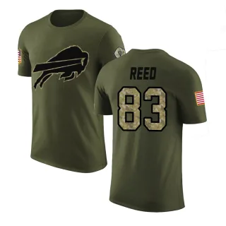 Andre Reed Buffalo Bills Olive Salute to Service Legend T-Shirt