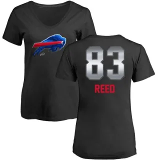 Andre Reed Women's Buffalo Bills Midnight Mascot T-Shirt - Black