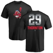 Andre Thornton Cleveland Indians Midnight Mascot T-Shirt - Black