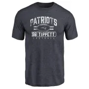 Andre Tippett New England Patriots Flanker Tri-Blend T-Shirt - Navy