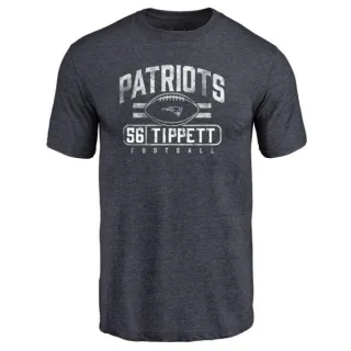 Andre Tippett New England Patriots Flanker Tri-Blend T-Shirt - Navy