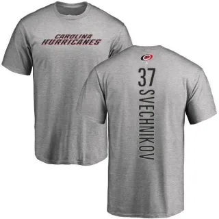 Andrei Svechnikov Carolina Hurricanes Backer T-Shirt - Ash