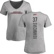 Andrei Svechnikov Women's Carolina Hurricanes Backer T-Shirt - Ash