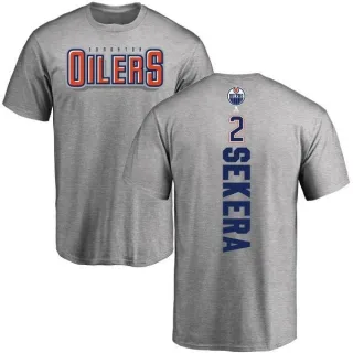 Andrej Sekera Edmonton Oilers Backer T-Shirt - Ash