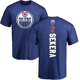 Andrej Sekera Edmonton Oilers Backer T-Shirt - Royal