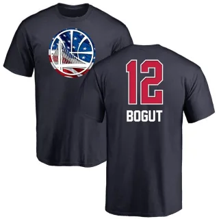 Andrew Bogut Golden State Warriors Navy Name and Number Banner Wave T-Shirt