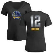 Andrew Bogut Women's Golden State Warriors Black Midnight Mascot T-Shirt