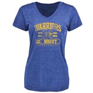 Andrew Bogut Women's Golden State Warriors Royal Baseline Tri-Blend T-Shirt