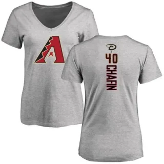 Andrew Chafin Women's Arizona Diamondbacks Backer Slim Fit T-Shirt - Ash