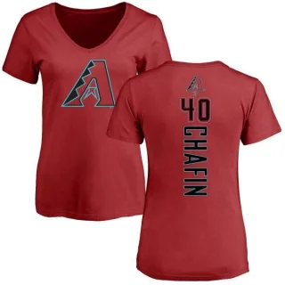 Andrew Chafin Women's Arizona Diamondbacks Backer Slim Fit T-Shirt - Red