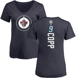 Andrew Copp Women's Winnipeg Jets Backer T-Shirt - Navy