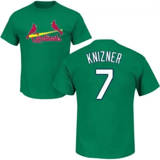 Andrew Knizner St. Louis Cardinals St. Patrick's Day Name & Number T-Shirt - Green