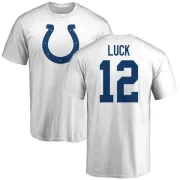 Andrew Luck Indianapolis Colts Name & Number Logo T-Shirt - White