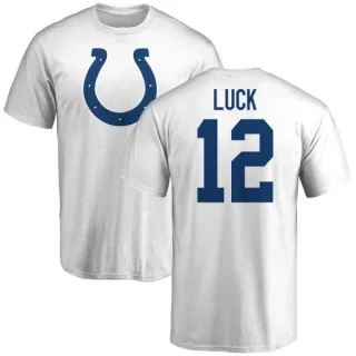 Andrew Luck Indianapolis Colts Name & Number Logo T-Shirt - White