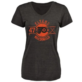 Andrew MacDonald Women's Philadelphia Flyers Insignia Tri-Blend T-Shirt - Black