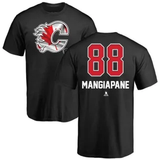 Andrew Mangiapane Calgary Flames Name and Number Banner Wave T-Shirt - Black