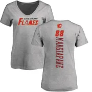 Andrew Mangiapane Women's Calgary Flames Backer T-Shirt - Ash