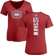 Andrew Shaw Women's Montreal Canadiens Backer T-Shirt - Red