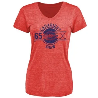 Andrew Shaw Women's Montreal Canadiens Insignia Tri-Blend T-Shirt - Red