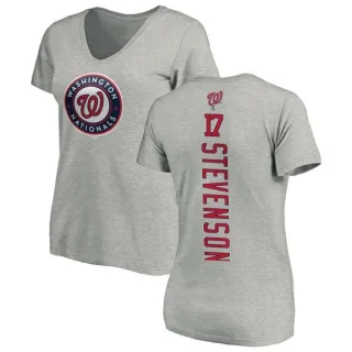 Andrew Stevenson Women's Washington Nationals Backer Slim Fit T-Shirt - Ash