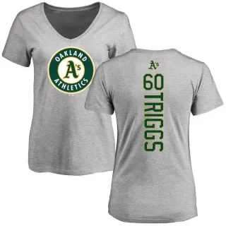 Andrew Triggs Women's Oakland Athletics Backer Slim Fit T-Shirt - Ash