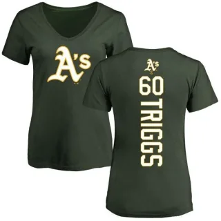 Andrew Triggs Women's Oakland Athletics Backer Slim Fit T-Shirt - Green