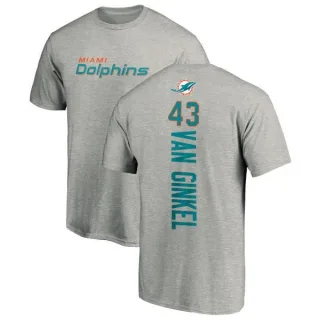 Andrew Van Ginkel Miami Dolphins Backer T-Shirt - Ash