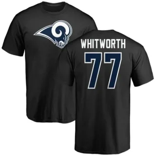 Andrew Whitworth Los Angeles Rams Name & Number Logo T-Shirt - Black