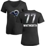 Andrew Whitworth Women's Los Angeles Rams Midnight Mascot T-Shirt - Black