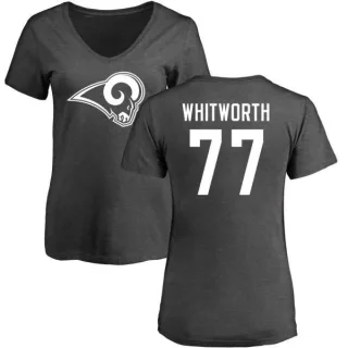 Andrew Whitworth Women's Los Angeles Rams One Color T-Shirt - Ash