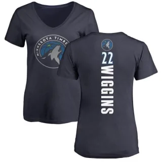 Andrew Wiggins Women's Minnesota Timberwolves Navy Backer T-Shirt