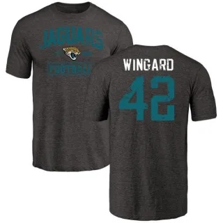 Andrew Wingard Jacksonville Jaguars Black Distressed Name & Number Tri-Blend T-Shirt