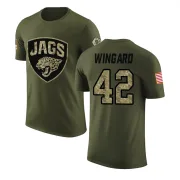 Andrew Wingard Jacksonville Jaguars Olive Salute to Service Legend T-Shirt