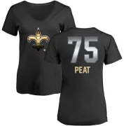 Andrus Peat Women's New Orleans Saints Midnight Mascot T-Shirt - Black