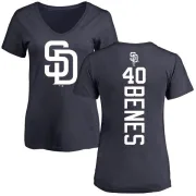 Andy Benes Women's San Diego Padres Backer Slim Fit T-Shirt - Navy