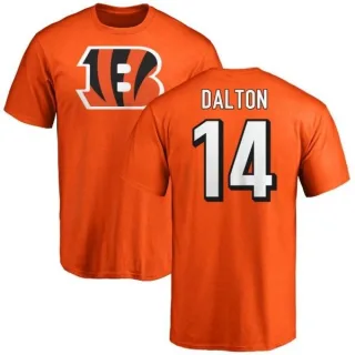 Andy Dalton Cincinnati Bengals Name & Number Logo T-Shirt - Orange